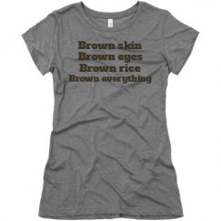 Ladies Slim Fit Super Soft Triblend Tee