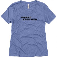 Ladies Relaxed Fit Super Soft Triblend V-Neck Tee