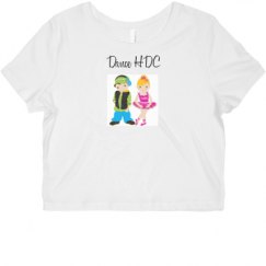 Ladies Slim Fit Crop Top Tee