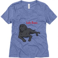 Ladies Relaxed Fit Super Soft Triblend V-Neck Tee