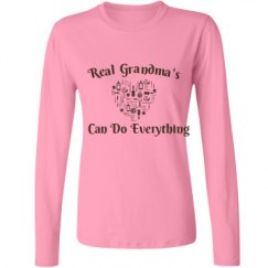Ladies Relaxed Fit Basic Long Sleeve Tee