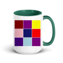 15oz Ceramic Mug with Color Inside