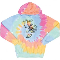 Unisex Tie-Dye Fleece Hoodie