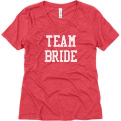 Ladies Relaxed Fit Super Soft Triblend V-Neck Tee