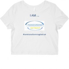 Ladies Slim Fit Crop Top Tee