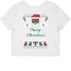 Ladies Slim Fit Crop Top Tee