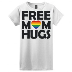 Ladies Relaxed Fit Basic Tee Free Mom Hugs