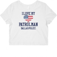 Ladies Slim Fit Crop Top Tee