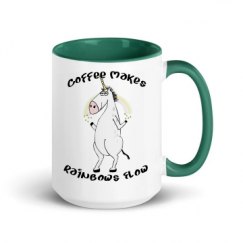 15oz Ceramic Mug with Color Inside