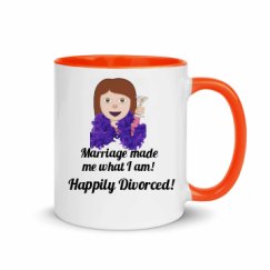 11oz Ceramic Mug with Color Inside