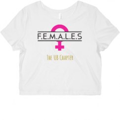Ladies Slim Fit Crop Top Tee
