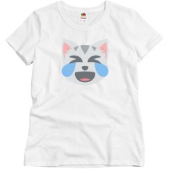 Cat Face with Tears of Joy Tee 