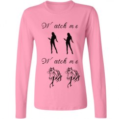 Ladies Relaxed Fit Basic Long Sleeve Tee