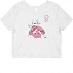 Ladies Slim Fit Crop Top Tee