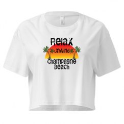 Ladies Festival Cali Crop Top Tee