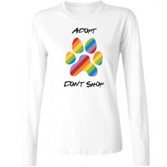 Ladies Relaxed Fit Basic Long Sleeve Tee