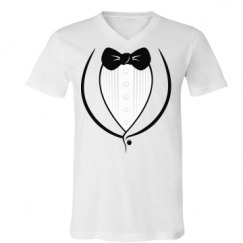 Unisex V-Neck Jersey Tee