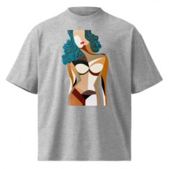 Unisex Organic Oversized High Neck T-Shirt