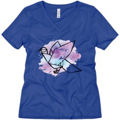Ladies Relaxed Fit V-Neck Tee