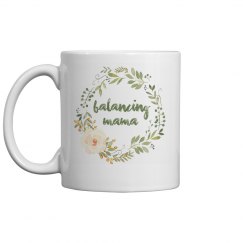 Balancing Mama Wreath and Rose Mug