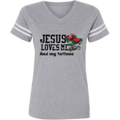 Ladies Relaxed Fit Vintage Sports Tee