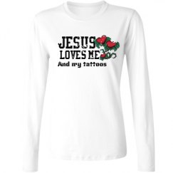 Ladies Relaxed Fit Basic Long Sleeve Tee