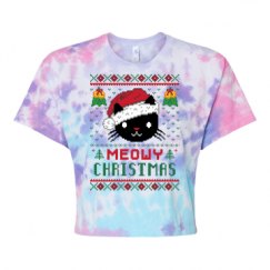 Women's Tie Dye Crop Top Tee