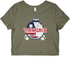 Ladies Slim Fit Crop Top Tee