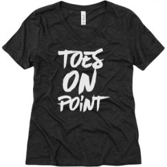 Ladies Relaxed Fit Super Soft Triblend V-Neck Tee