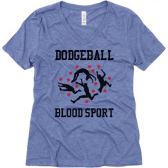 Ladies Relaxed Fit Super Soft Triblend V-Neck Tee