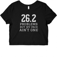 Ladies Slim Fit Crop Top Tee