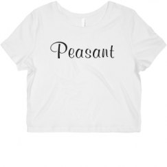 Ladies Slim Fit Crop Top Tee