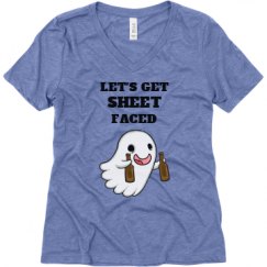 Ladies Relaxed Fit Super Soft Triblend V-Neck Tee