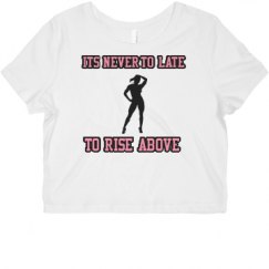 Ladies Slim Fit Crop Top Tee