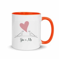 11oz Ceramic Mug with Color Inside