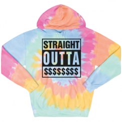 Unisex Tie-Dye Fleece Hoodie