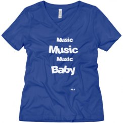 Ladies Relaxed Fit V-Neck Tee