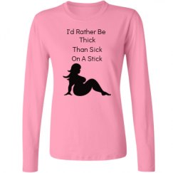 Ladies Relaxed Fit Basic Long Sleeve Tee