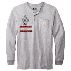 Unisex Carhartt Long Sleeve Henley Tee