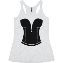 Ladies Slim Fit Super Soft Racerback Triblend Tank