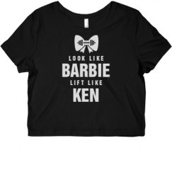 Ladies Slim Fit Crop Top Tee