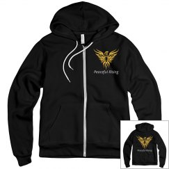 Peaceful Rising mid weight zip up hoodie