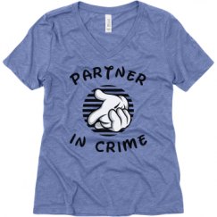 Ladies Relaxed Fit Super Soft Triblend V-Neck Tee