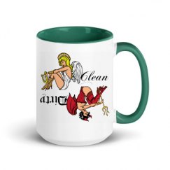 15oz Ceramic Mug with Color Inside