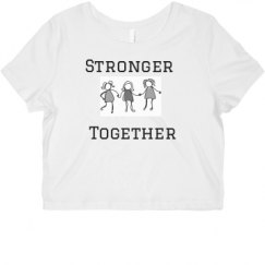 Ladies Slim Fit Crop Top Tee