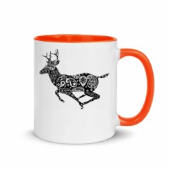 11oz Ceramic Mug with Color Inside