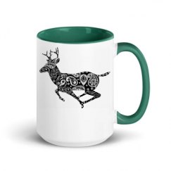 15oz Ceramic Mug with Color Inside