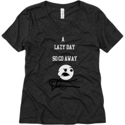 Ladies Relaxed Fit Super Soft Triblend V-Neck Tee