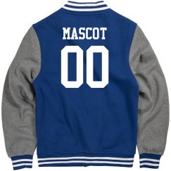 Custom Mascot Number Unisex Letterman Jacket