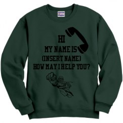 Unisex Film and Foil Crewneck Sweatshirt